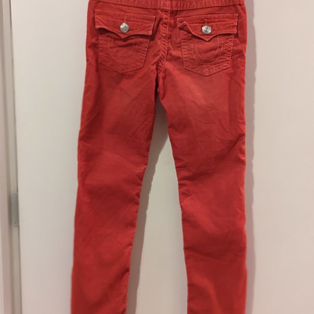 Red True Religion Pants